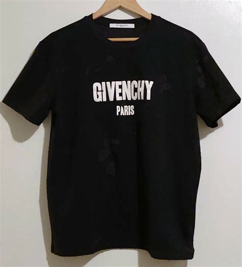 black givenchy t-shirt|Givenchy graphic crewneck t shirt.